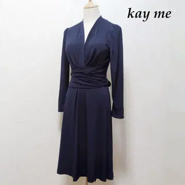kayme 케이미 카슈쿨 원피스 세탁 가능 스트레치 네이비