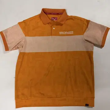 New Balance 골프 셔츠 사이즈 7 오렌지