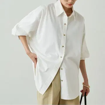 Loungedress 새틴 BIG 셔츠