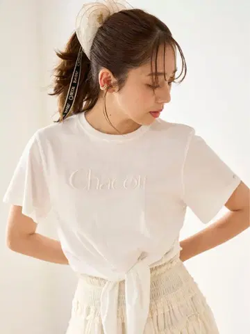 SNIDEL [Chacott] Sustainable 로고 티셔츠