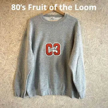 빈티지 와펜 포함] Fruit of the Loom 맨투맨 그레이