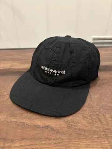 디스이즈네버댓 Patchwork Cap 블랙