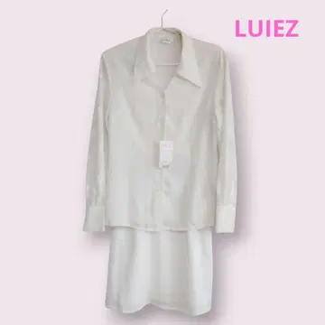 LUIEZ 쉬폰 블라우스 + 스커트 셋업