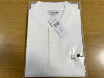 라코스테 피케 셔츠 화이트 L1212 클래식 핏 US XL FR6
