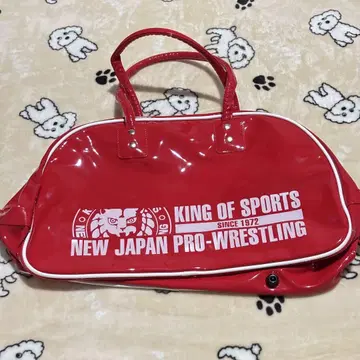 새상품 신일본 프로레슬링 에나멜 스포츠 백 레드 2020 복권 a상