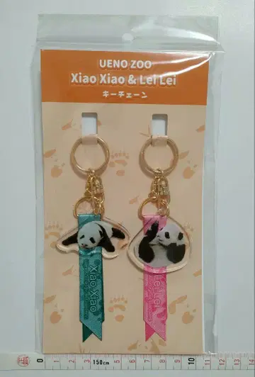 우에노 동물원 샤오샤오 레이레이 키체인