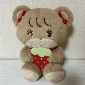mikko 딸기 BIG 봉제 인형 라떼