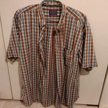 Pendleton 반팔 체크 셔츠 펜들턴