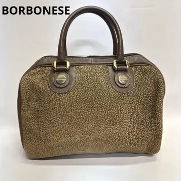 보르보네제 보스턴 백 핸드백 스웨이드 가죽 우즈라