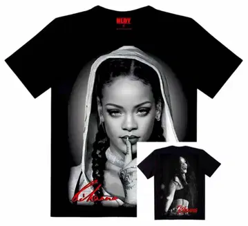 Rihanna 프린트 티셔츠 L 사이즈