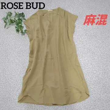 로즈버드 ROSE BUD 슬리브리스 셔츠 원피스 F 마 혼방