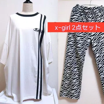 x-girl 2개 세트 중고 새상품급