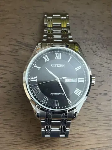CITIZEN 자동 시계 블랙 다이얼