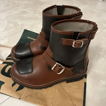 DAYtona 엔지니어 부츠 브라운 블랙