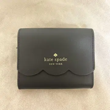 katespade 이중 지갑 블랙/베이지