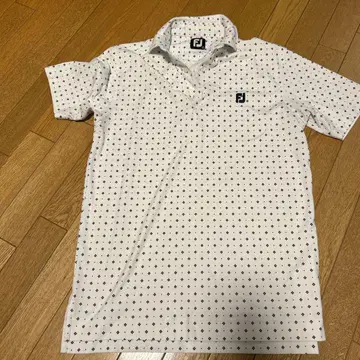 풋조이 FootJoy FJ 열차단 반팔 피케 셔츠 L 남성용 골프