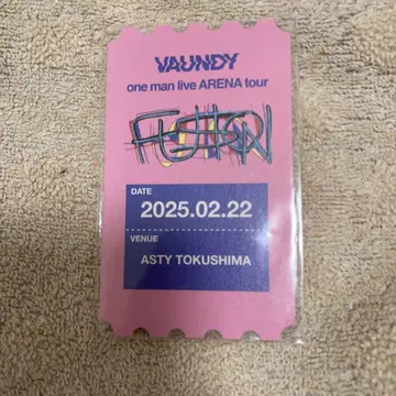 Vaundy 아스티 토쿠시마 B상 티켓 카드 2월 22일