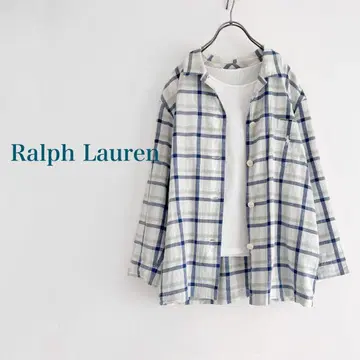 Ralph Lauren 체크 셔츠 자켓