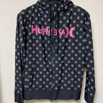 Hurley 풀 지퍼 후드티 M 블랙