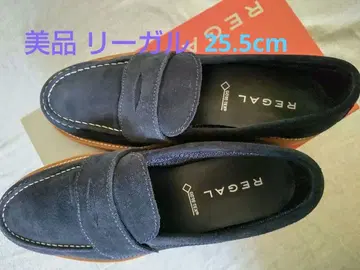 새상품급 REGAL 네이비 로퍼 고어텍스 천연 가죽