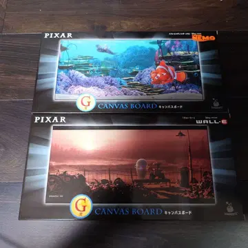 PIXAR 제일복권 G상 캔버스 보드 2개