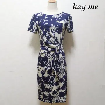 kayme 케이미 올 패턴 원피스 세탁 가능 스트레치 리본