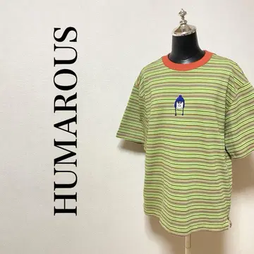 HUMAROUS 티셔츠 트윈 보더 Tee 유니섹스 L 사이즈