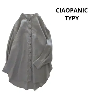 Ciaopanic typy 셔츠 겉옷 린넨 긴팔 넉넉한 빅 사이즈