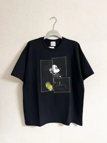 새상품 스픽 앤 스팬 WIFFLE MICKY 패치워크 티셔츠