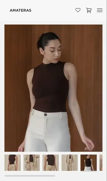 새상품 AMATERAS AURAFIT NECKHUG PADDED TANK