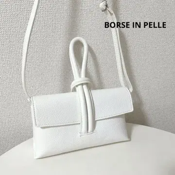 새상품급 BORSE IN PELLE 이탈리아제 천연 가죽 숄더백