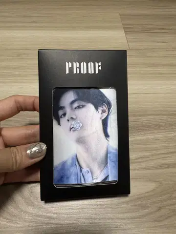 BTS V PROOF 카드 투명 케이스 포함 테테