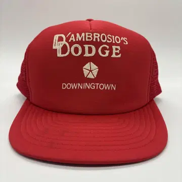 90년대 빈티지 DODGE 자동차 제조사 기업 로고 트래커 캡