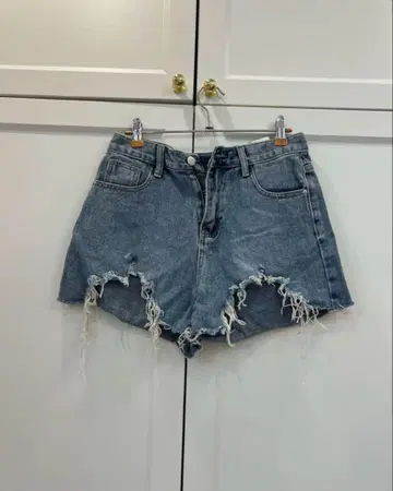 데님 숏 팬츠 데미지 가공 사이즈 29