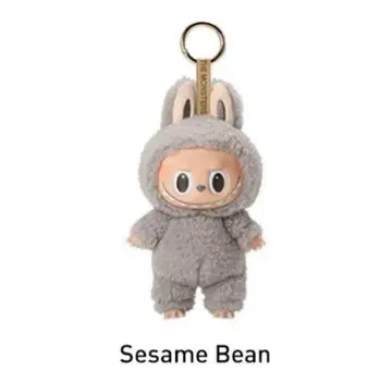 POP MART LABUBU Sesame Bean 봉제 인형 키링