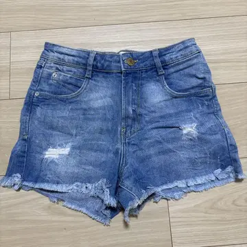 자라 데님 숏 팬츠