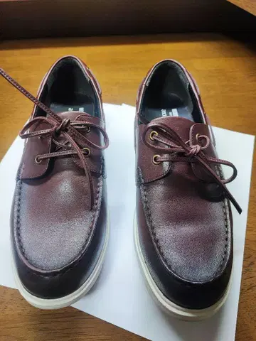 texcy luxe 다크 브라운 데크 슈즈 27.0cm