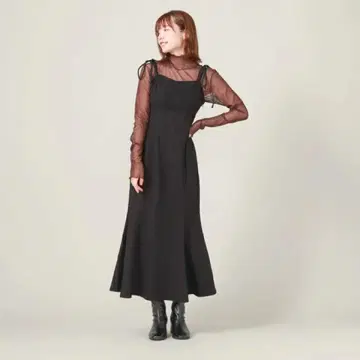 새상품급 어깨 리본 JQ 머메이드 원피스