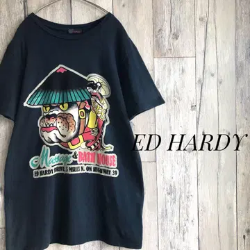 ED HARDY 에드하디 프린트 티셔츠 y2k 그런지 펑크