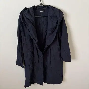 DRESSLAVE 네이비 린넨 셔츠 자켓