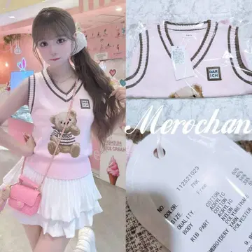 다리치 다리치 D 베어 니트 베스 FREE 핑크