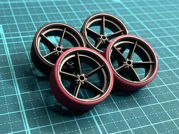 미니 사륜구동 페라 타이어 약 25.2mm 로우 프릭션