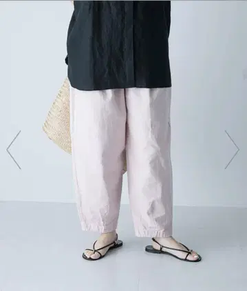 카구레 컬러 코쿤 팬츠 핑크