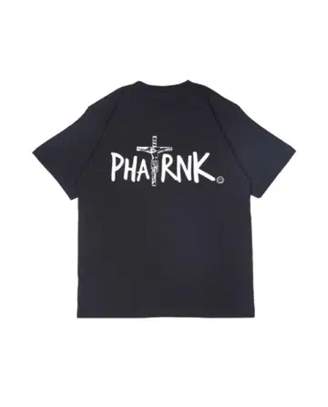 PHARNK 블랙 티셔츠 S 사이즈
