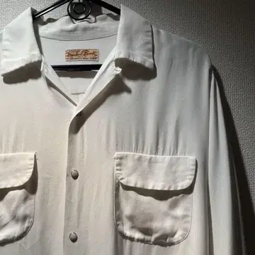 1950년대 가바딘 화이트 셔츠 메도우 브룩