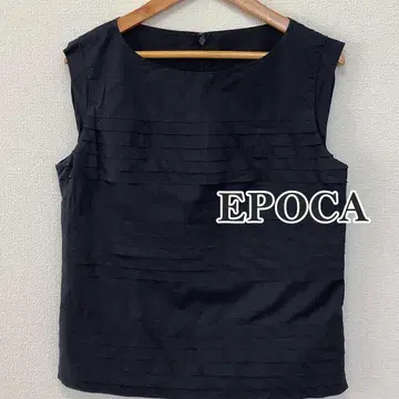 에포카 EPOCA 티어드 슬리브리스 블라우스 셔츠 티셔츠 블랙