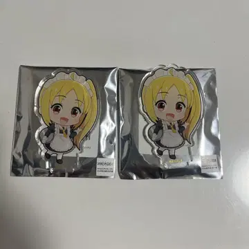 이지치 무지개 여름 스마일 베이스 카페 미니 아크릴 스탠드 2개 세트