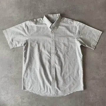 90년대 빈티지 L.L.Bean 엘엘빈 반팔 체크 셔츠 XL