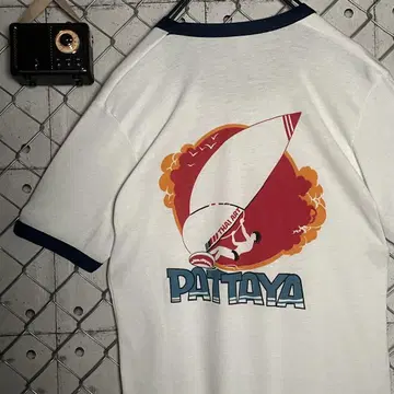 링거 넥 티셔츠 싱글 스티치 PATAYA 리조트