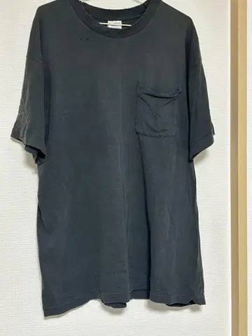 BVD 블랙 티셔츠 XL 사이즈 포켓 부착